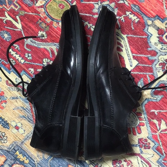 ⚓️Dockers Black Leather Lace Up ‘All Motion Comfort’ Oxfords - Picture 6 of 8